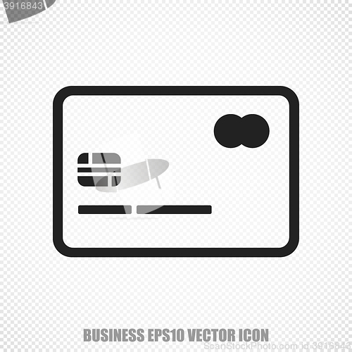 Image of Finance vector Credit Card icon. Modern flat design.