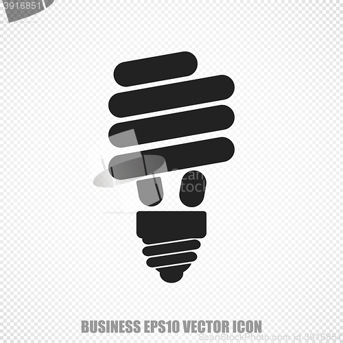 Image of Finance vector Energy Saving Lamp icon. Modern flat design.