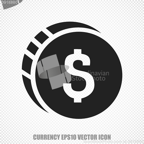 Image of Money vector Dollar Coin icon. Modern flat design.