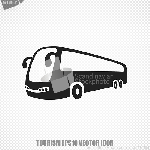 Image of Travel vector Bus icon. Modern flat design.