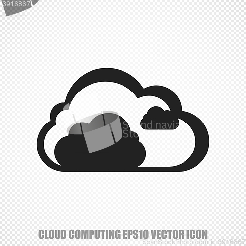 Image of Cloud technology vector Cloud icon. Modern flat design.