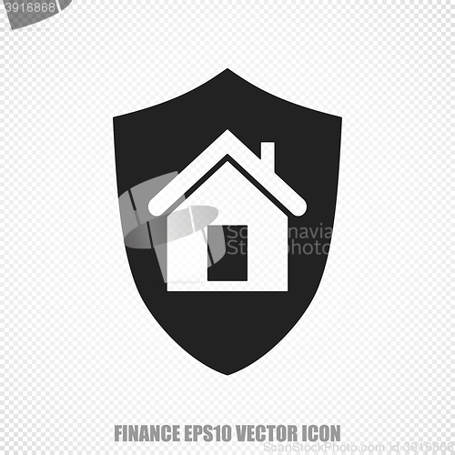 Image of Business vector Shield icon. Modern flat design.