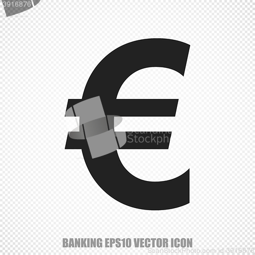 Image of Banking vector Euro icon. Modern flat design.