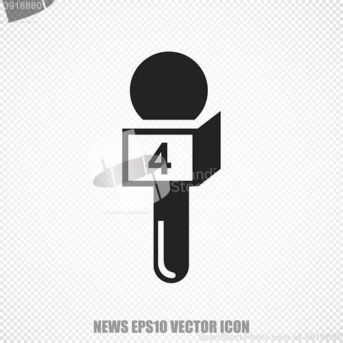 Image of News vector Microphone icon. Modern flat design.