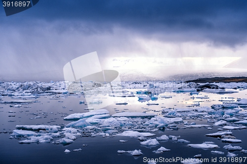 Image of Icebergs at glacier lagoon 