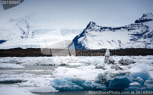 Image of Icebergs at glacier lagoon 