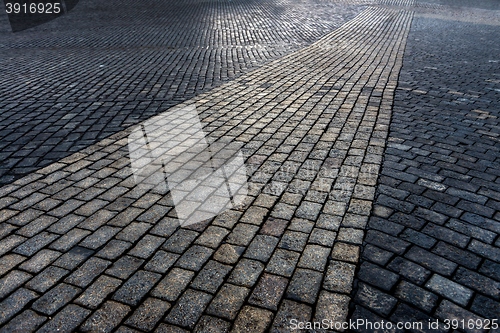 Image of Stone sidewalk closeup photo