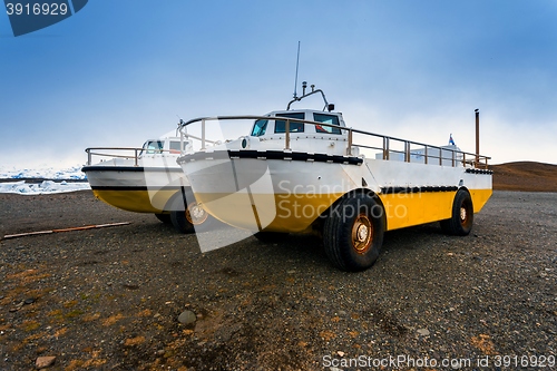 Image of Amphibian vehicle closeup