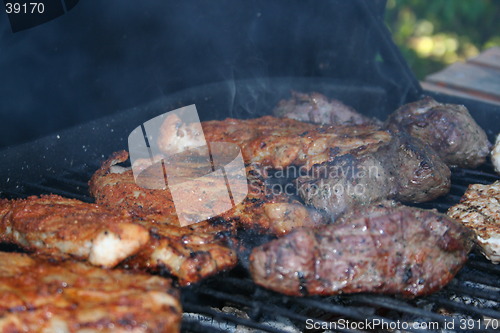 Image of Food on Grill