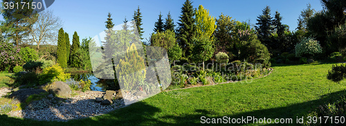 Image of Beautiful spring garden design