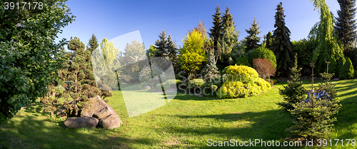 Image of Beautiful spring garden design