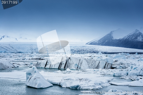 Image of Icebergs at glacier lagoon 