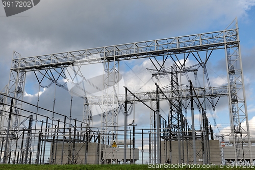 Image of High voltage electric station