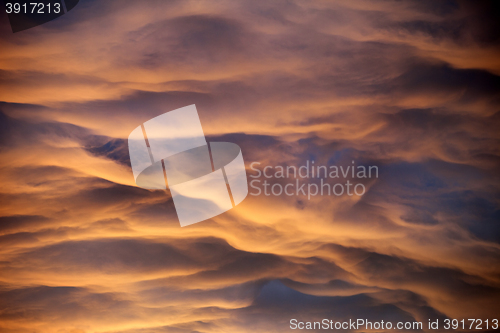 Image of Fiery sunrise sky