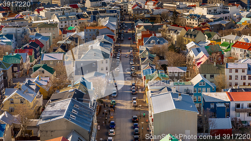 Image of Reykjavik from above