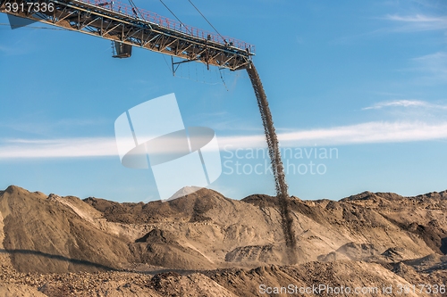 Image of Large excavator machine in the mine