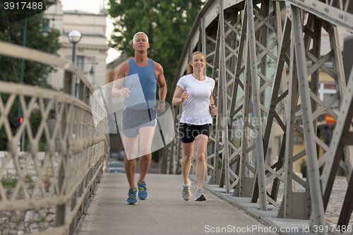 Image of couple jogging