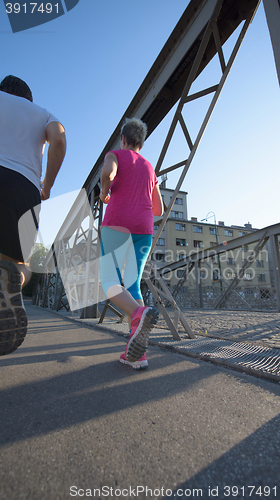 Image of couple jogging