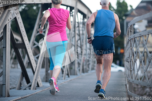 Image of couple jogging