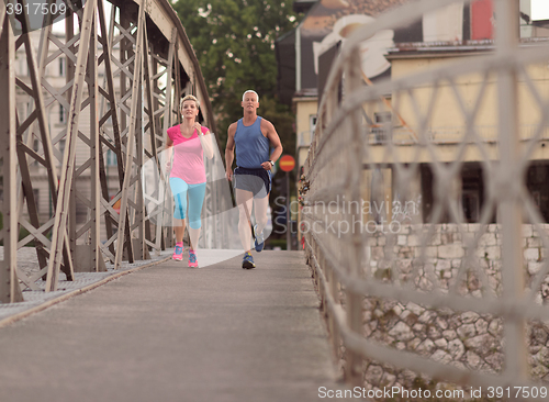 Image of couple jogging