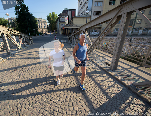 Image of couple jogging