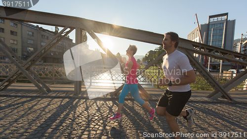 Image of couple jogging