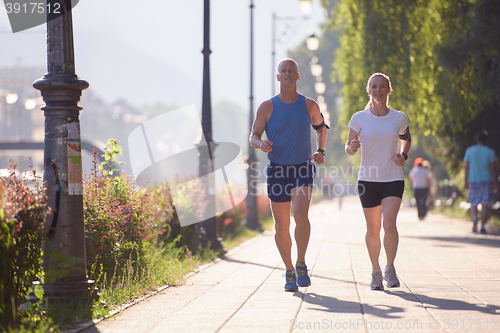 Image of couple jogging