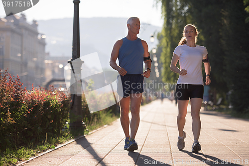 Image of couple jogging