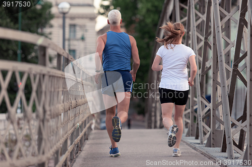 Image of couple jogging