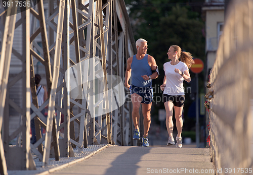 Image of couple jogging