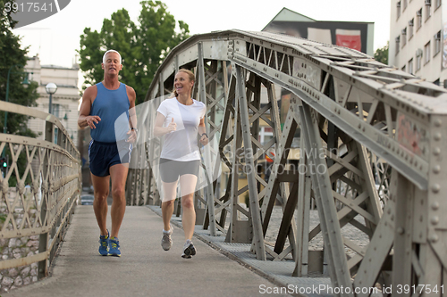 Image of couple jogging