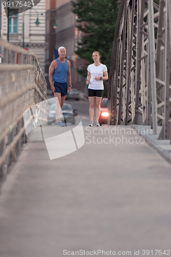 Image of couple jogging