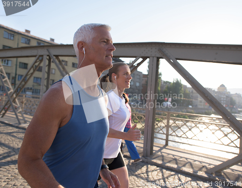 Image of couple jogging