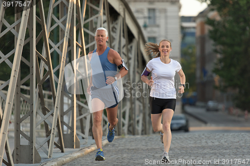 Image of couple jogging