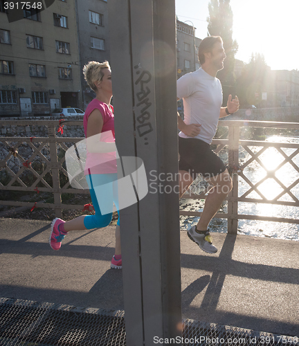 Image of couple jogging