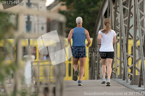 Image of couple jogging