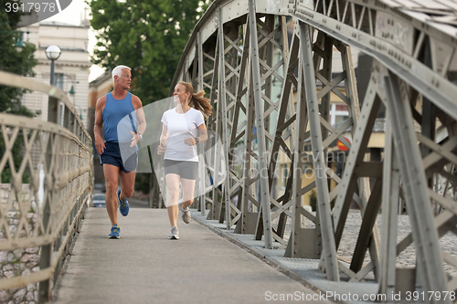 Image of couple jogging