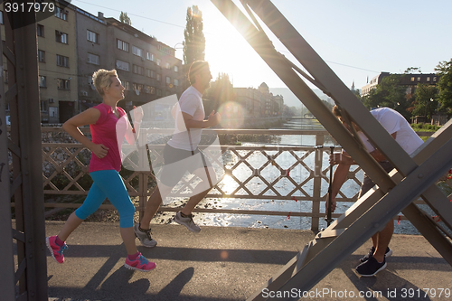 Image of couple jogging