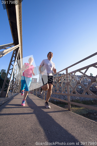 Image of couple jogging