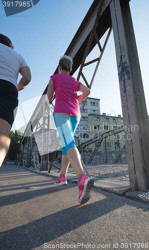 Image of couple jogging