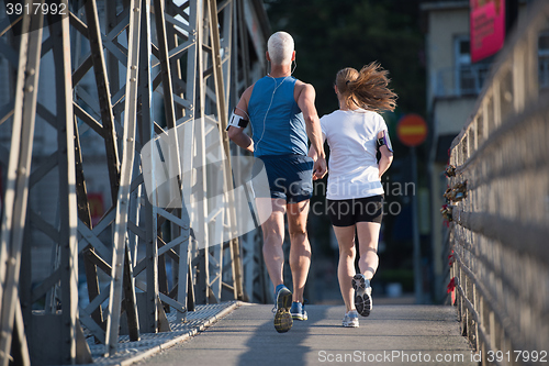 Image of couple jogging