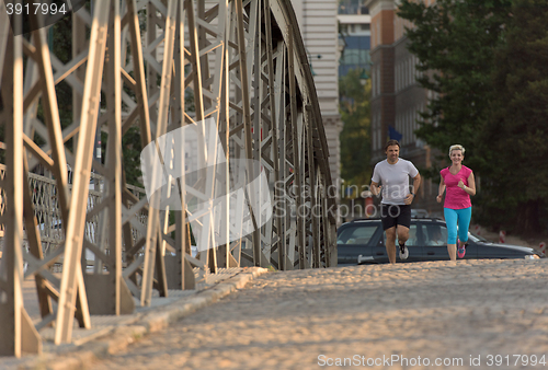 Image of couple jogging