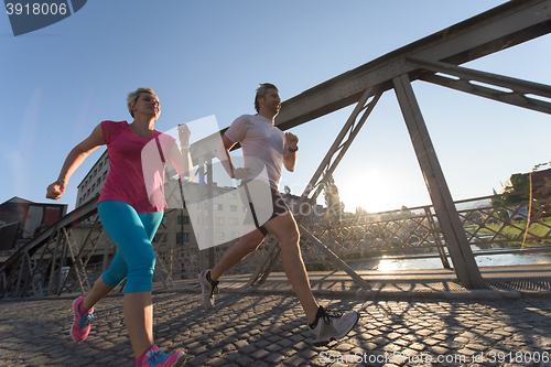 Image of couple jogging