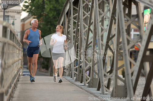 Image of couple jogging