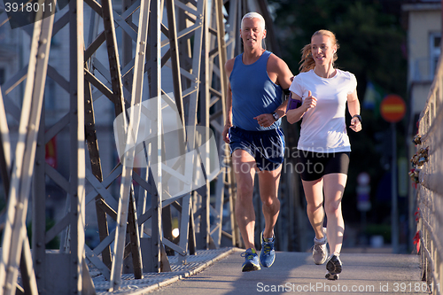 Image of couple jogging
