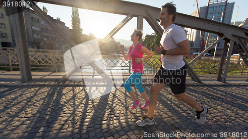 Image of couple jogging