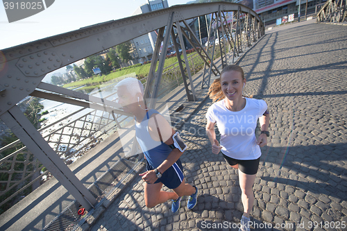 Image of couple jogging