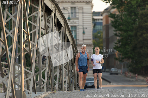 Image of couple jogging