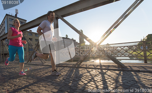 Image of couple jogging