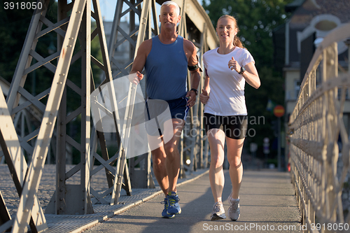 Image of couple jogging